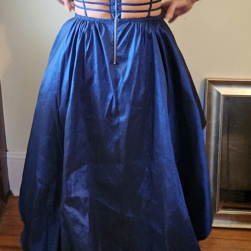 B Darlin Navy High Low Dress - Picture 5 of 6